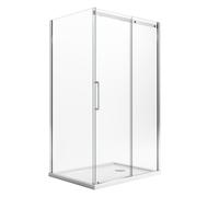 Box Doccia 90x110CM H200 Vetro Trasparente 8mm Versione Destra mod. Prime Duo...