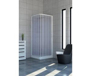 Box doccia Acquario 70x70 cm in PVC con apertura a soffietto laterale