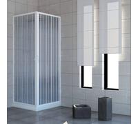 Box doccia Acquario 80x90cm a soffietto apertura angolare