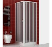 Box doccia Luna 80x100 cm in pvc apertura soffietto centrale