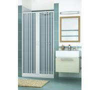 Box doccia mod. Vergine 110xH185cm in pvc a soffietto centrale