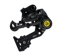 Box Four 8 velocidades X-Wide Desviador Trasero Bicicletas MTB Suspensión Montaje no Directo para Bicicleta de montaña, Poleas de rodamiento Sellado de ónix Mate con Acabado de Ciclismo | Negro