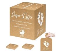 Box Gender Reveal - Gender Reveal Voting Game for Baby Shower Decorations | Event Holiday Home Celebration Family Gathering Pregnancy Announcement | Sturdy Cardboard with Colorful Design for I