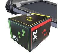 Box Jumps for Home Gym, Exercise, Non-Slip, Sturdy Build, Stable Base, Compact Shape, Strength Booster, Perfect for Squat, Youth, Skipping, Garage, 40x50x60cm