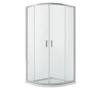 BOX MAMPARA DE DUCHA 90X90 IMPRESO C SEMICIRCULAR H185 VIDRIO ANGULAR CORREDERA