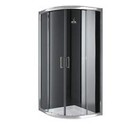 Idralite Box Mampara de ducha semicircular Alabama 80x80 H198 6 mm Transparente