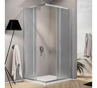 BOX MAMPARA DE DUCHA 70X80 RECTANGULAR H185 IMPRESO C ANGULAR CRISTAL CORREDERA
