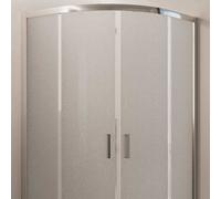 BOX MAMPARA DE DUCHA 90X90 IMPRESO C SEMICIRCULAR H185 VIDRIO ANGULAR CORREDERA