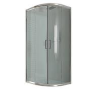BOX MAMPARA DUCHA SEMICIRCULAR VIDRIO CIERRE ANGULAR CRISTAL PUERTAS CORREDERAS