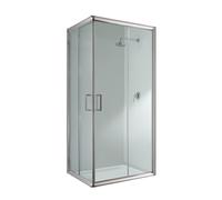 Idralite Box Mampara de Ducha Rectangular 70x120 H198 Transparente 6mm Mod. Alabama