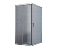 BOX MAMPARA DUCHA VIDRIO 70X90 IMPRESO RECTANGULAR 185 ANGULAR CRISTAL CORREDERA