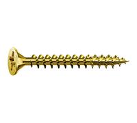 Box Of Screws Spax Yellox Wood Flat Head 50 Pieces (3,5 X 40 Mm) NUEVO