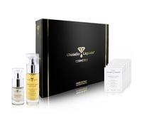 Box Regalo Liftante - 1 Sérum facial con polvo de diamante, Betaína + 1 contorno de ojos con polvo de diamante, pino marítimo - Juego de muestras de 15 ml y 30 ml