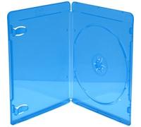 BOX39-50 funda para discos ópticos Estuche de plástico para Blu-ray 1 discos Azul, Transparente, Funda protectora azul, Estuche de plástico para Blu-ray, 1 discos, Azul, Transparente, Plástico, 120 mm
