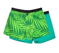 Boxatello Juego de 2 calzoncillos tipo bóxer para hombre, Palm Springs, M