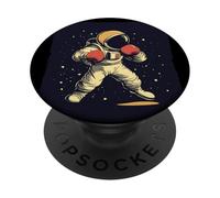 Boxeador astronauta para una pelea fuera de este mundo PopSockets PopGrip Adhesivo