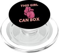 Boxeador de Boxeo Divertido This Girl Can Box PopSockets PopGrip para MagSafe