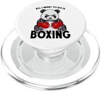 Boxeador de Oso Lindo Boxeador con Texto en inglés All I Want To Do PopSockets PopGrip para MagSafe