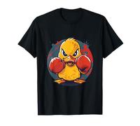 Boxeador Divertido de Pato de Goma con Guantes de Boxeo, Kickboxing Camiseta