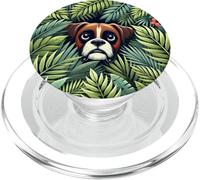 Boxeador en Flores botánicas patrón Floral Lindo bóxer PopSockets PopGrip para MagSafe