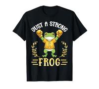 Boxeador Guerrero de concientización sobre el cáncer Infantil Just A Strong Frog Camiseta