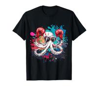 Boxeador Octopus Lover Ocean Sea Creature Kickboxing Boxing Camiseta