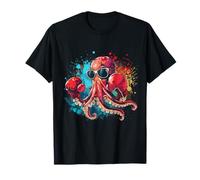 Boxeador Octopus Lover Ocean Sea Creature Kickboxing Boxing Camiseta