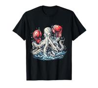 Boxeador Octopus Lover Ocean Sea Creature Kickboxing Boxing Camiseta