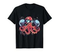 Boxeador Octopus Lover Ocean Sea Creature Kickboxing Boxing Camiseta