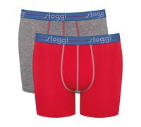 sloggi Men's sloggi Men Start Short C2P Box Briefs, Red - Dark Combination, 7