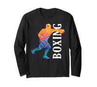 Boxeo Boxing Boxeador Atleta Chico Niño Retro Manga Larga