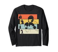 Boxeo Boxing Boxeador Atleta Chico Niño Retro Manga Larga