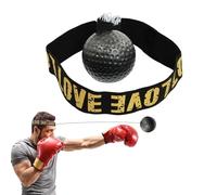 Boxeo de bolas con cinta para la cabeza - Pelota de entrenamiento reflejo de 3,94 pulgadas, marcha ajustable, velocidad de golpeo de poliuretano con cuerda elástica | Ejercicios de coordinación