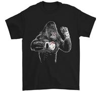 Boxeo Gorila MMA artes marciales mixtas Boxeador camiseta para hombre 100% algodón, Negro, L