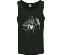 Boxeo Gorilla MMA Mixed Martial Arts Boxer Camiseta sin mangas para hombre, Negro, XXL