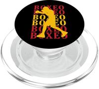 Boxeo me Llama Boxing Boxeador Atleta Chico Niño Retro PopSockets PopGrip para MagSafe