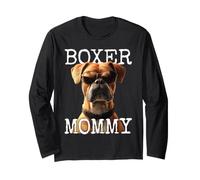 Boxer Alemán Mamá Perros Mom Día de la Madre Boxer Mommy Manga Larga