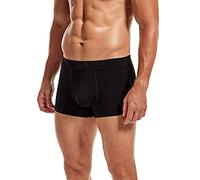 Boxer Algodon Hombre, Calzoncillos Deportivos Hombre, Talla Grande Sexy Liso Holgados Elástica Impresión Calzoncillos Cómodo Transpirables Ultrafino Color Sólido Moda Casual Boxer