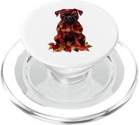 Boxer Autumn Leaves Fall Dog Boxer PopSockets PopGrip para MagSafe
