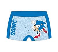 Boxer Baño Sonic Niños - Bañador Sonic Niño Playa, Piscina, Secado Rápido y Resistente al Cloro, Boxer Natación Niños Cordón Ajustbales y Bolsillos, Bañador Niños