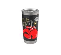 Boxer, boxeo, kickboxing, guantes de boxeo, competiciones Vaso térmico de acero inoxidable de doble pared