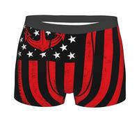Boxer Briefs Bandera Náutica Americana Bóxers para Hombre Cómodo Men Underwear Suaves Calzoncillos Tipo Bóxer para Deportivos Correr Uso Diario XXL