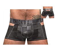 Boxer Check Mate para hombre, Negro, Medium