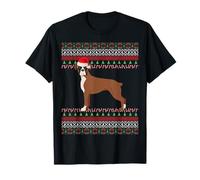 Boxer Christmas Boxer Dog Holiday Camiseta