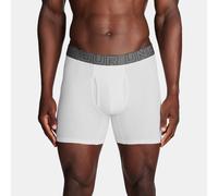 Bóxer de 15 cm Under Armour Performance Cotton Boxerjock® para hombre - Paquete de 3 Blanco / Blanco / Acero M