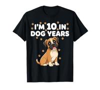 Bóxer de 70 cumpleaños con Texto en inglés I'm 10 In Dog Years Camiseta