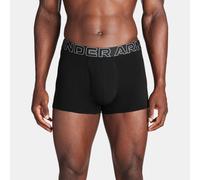 Bóxer de 8 cm Boxerjock® Under Armour Performance Cotton para hombre - Paquete de 3 Negro / Negro / Acero M