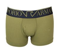 Emporio Armani Bóxer de Hombre elástico Visible con Logo Ropa Interior de algodón elástico artículo 111389 4F516, 00885 Oliva/Olive Green, EUR M - CN 170/95 - BR M - MX M
