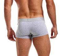 Boxer Deportivo Hombre, Calzoncillos Deportivos Hombre, con Impresión Sexy Raya Liso Elástica Holgados Calzoncillos Cómodo Transpirables Ultrafino Color Sólido Moda Casual Boxer