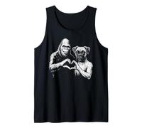 Boxer Dog Bigfoot Sasquatch - Señal de mano con forma de corazón Camiseta sin Mangas